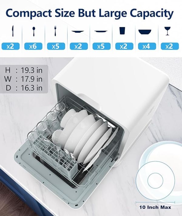 Joy Pebble Countertop Dishwasher